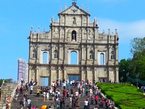 The world-famous ruined facade of St. Paul's, the iconic sight of Macau.