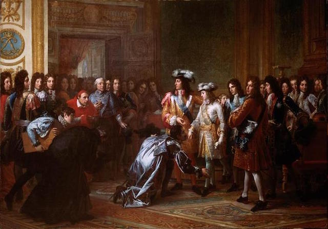 Philippe d'Anjou is proclaimed Felipe V of Spain. Credit: Wikipedia.