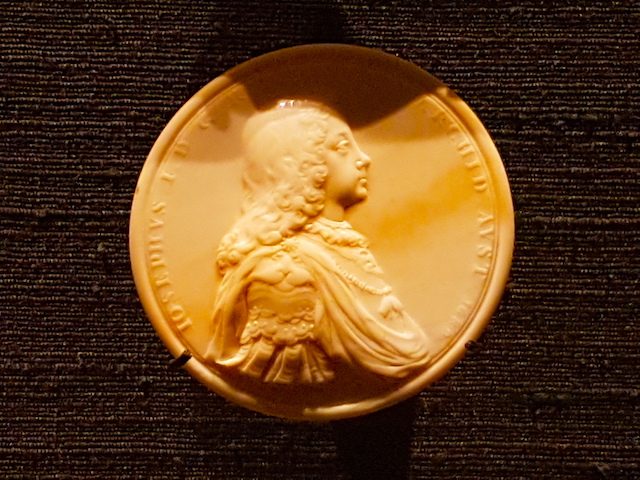 The Emperor Joseph in his youth. This miniature portrait in ivory is on display at the Art Gallery of Ontario in Toronto.