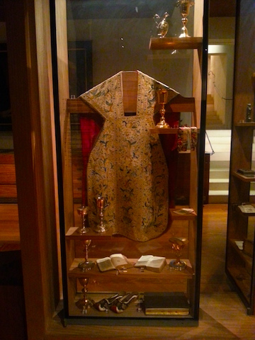 Vestments once used by MEP priests in the mission field.