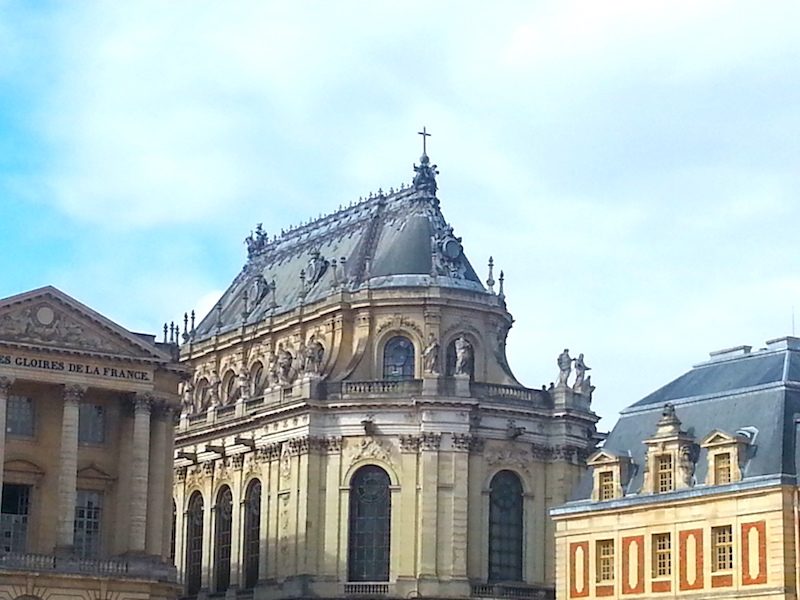 The Chapel of the Château de Versailles as seen from the courtyard. 