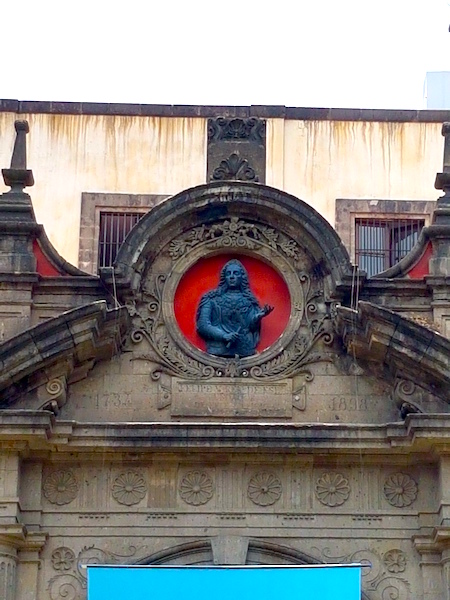 The likeness of Felipe V (r. 1700-1746) presides over a courtyard, now the National Museum of World Cultures, at the rear of the National Palace in Mexico City.