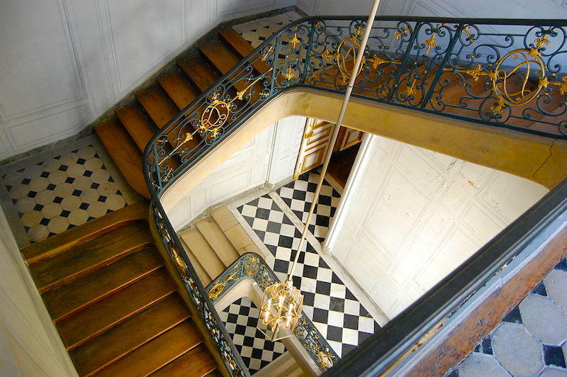 The private staircase.  Credit: Par Trizek — Travail personnel, CC BY-SA 3.0, https://commons.wikimedia.org/w/index.php?curid=15126690